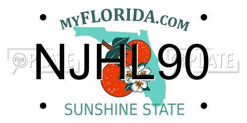 NJHL90 Florida License Plate