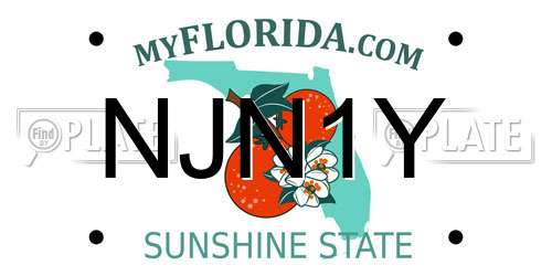 NJN1Y Florida License Plate