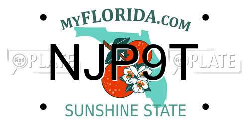 NJP9T Florida License Plate