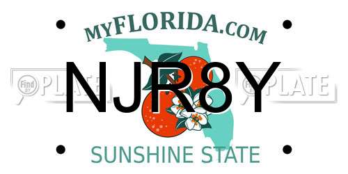 NJR8Y Florida License Plate