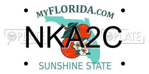 NKA2C Florida License Plate
