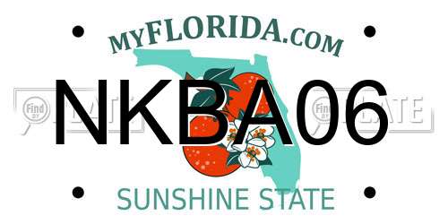 NKBA06 Florida License Plate