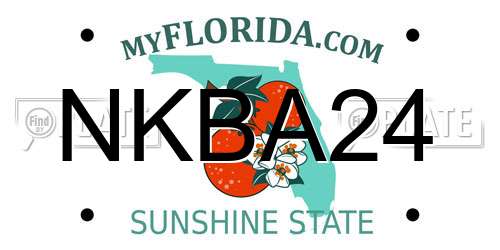 NKBA24 Florida License Plate