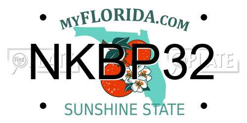 NKBP32 Florida License Plate