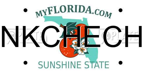NKCHECH Florida License Plate
