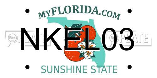 NKEL03 Florida License Plate