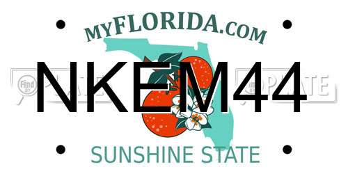 NKEM44 Florida License Plate