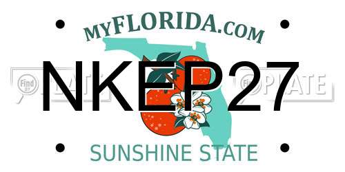 NKEP27 Florida License Plate