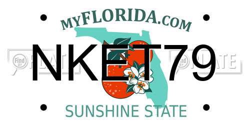 NKET79 Florida License Plate