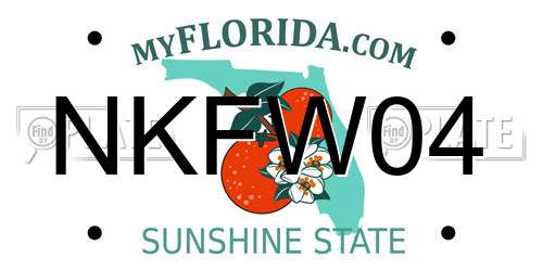 NKFW04 Florida License Plate