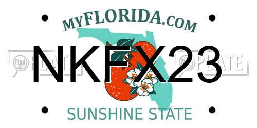 NKFX23 Florida License Plate