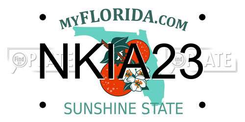 NKIA23 Florida License Plate