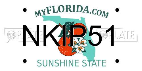 NKIP51 Florida License Plate