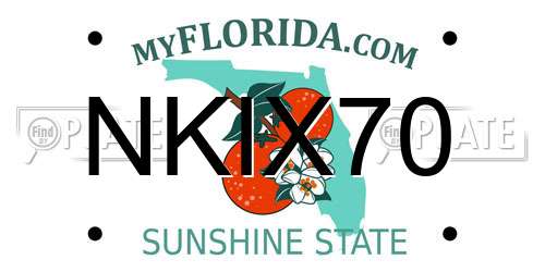 NKIX70 Florida License Plate
