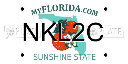 NKL2C Florida License Plate