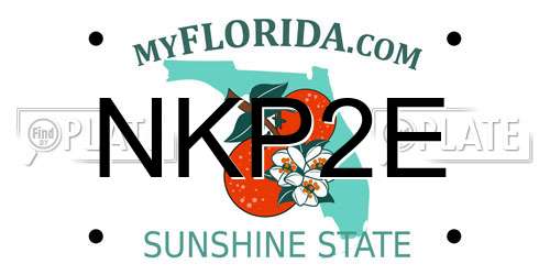 NKP2E Florida License Plate