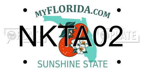 NKTA02 Florida License Plate