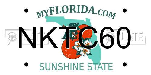 NKTC60 Florida License Plate