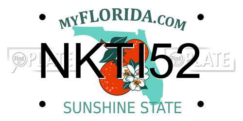 NKTI52 Florida License Plate