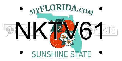 NKTV61 Florida License Plate