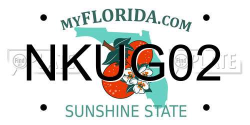 NKUG02 Florida License Plate