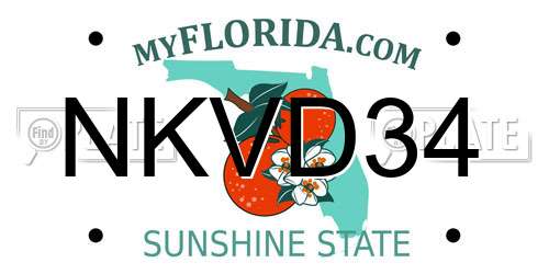 NKVD34 Florida License Plate