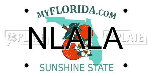 NLALA Florida License Plate