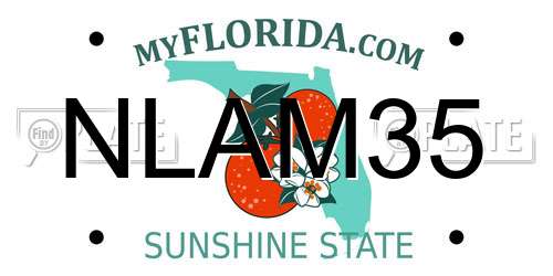 NLAM35 Florida License Plate