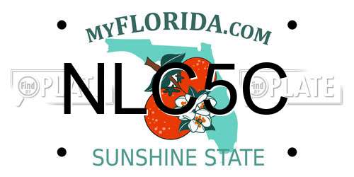 NLC5C Florida License Plate