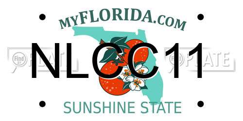 NLCC11 Florida License Plate