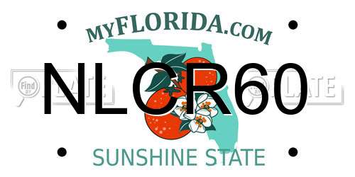 NLCR60 Florida License Plate