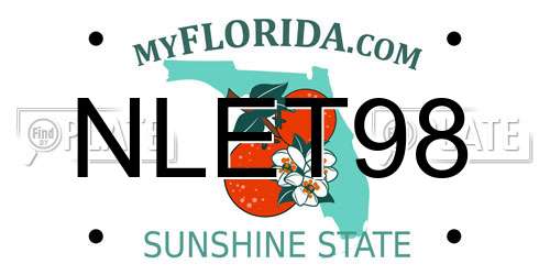 NLET98 Florida License Plate