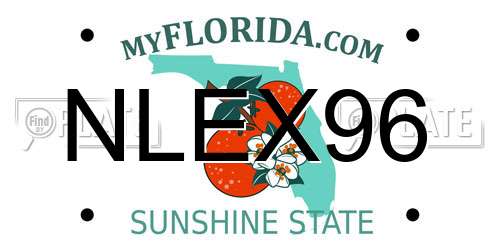 NLEX96 Florida License Plate