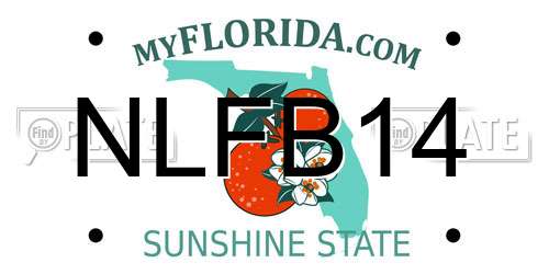 NLFB14 Florida License Plate