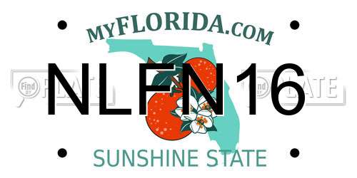 NLFN16 Florida License Plate