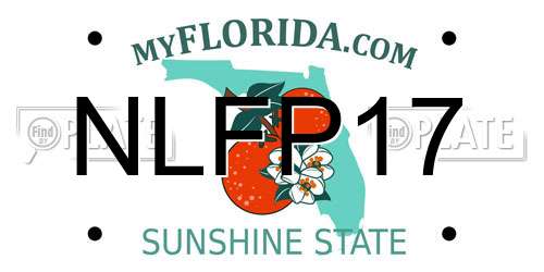NLFP17 Florida License Plate