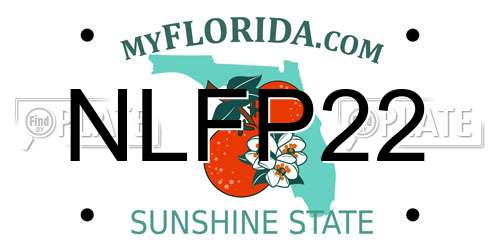 NLFP22 Florida License Plate