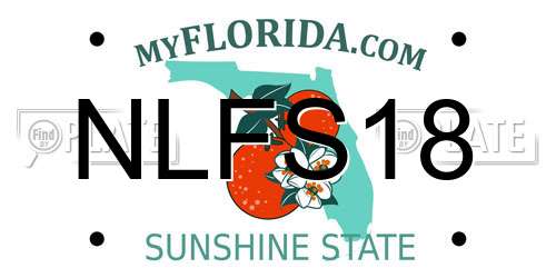 NLFS18 Florida License Plate