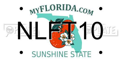 NLFT10 Florida License Plate