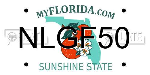 NLGF50 Florida License Plate