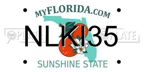 NLKI35 Florida License Plate