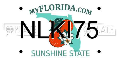 NLKI75 Florida License Plate