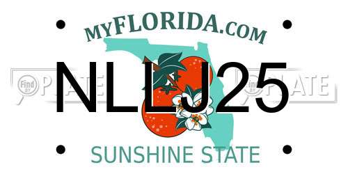 NLLJ25 Florida License Plate
