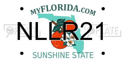 NLLR21 Florida License Plate