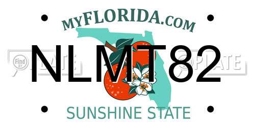 NLMT82 Florida License Plate