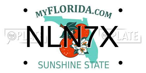 NLN7X Florida License Plate