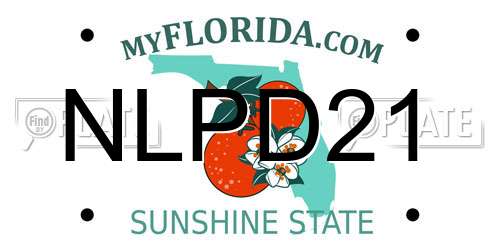 NLPD21 Florida License Plate