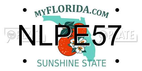 NLPE57 Florida License Plate