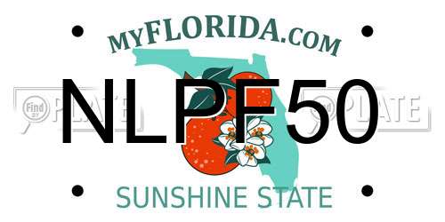 NLPF50 Florida License Plate