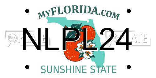 NLPL24 Florida License Plate